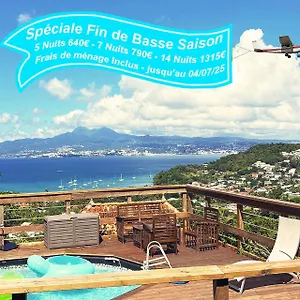 F2 Climatise Piscine Vue Et Montagne Pelee Trois-ilets Appartement